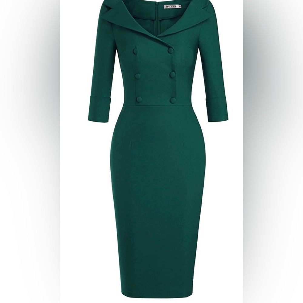 new MUXXN Women's Classic Neckline Cocktail Prom Dress size M